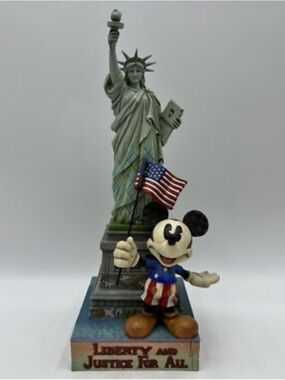 Jim Shore Disney Traditions Mickey Mouse Figurine “Liberty and Justice for All”